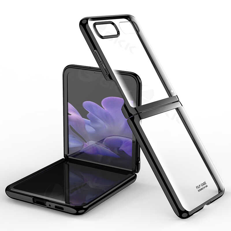 Galaxy Z Flip Kılıf Zore Kıpta Kılıf - Siyah