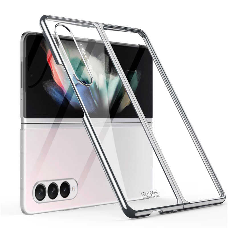 Galaxy Z Fold 3 Kılıf Zore Kıpta Kılıf - Gümüş
