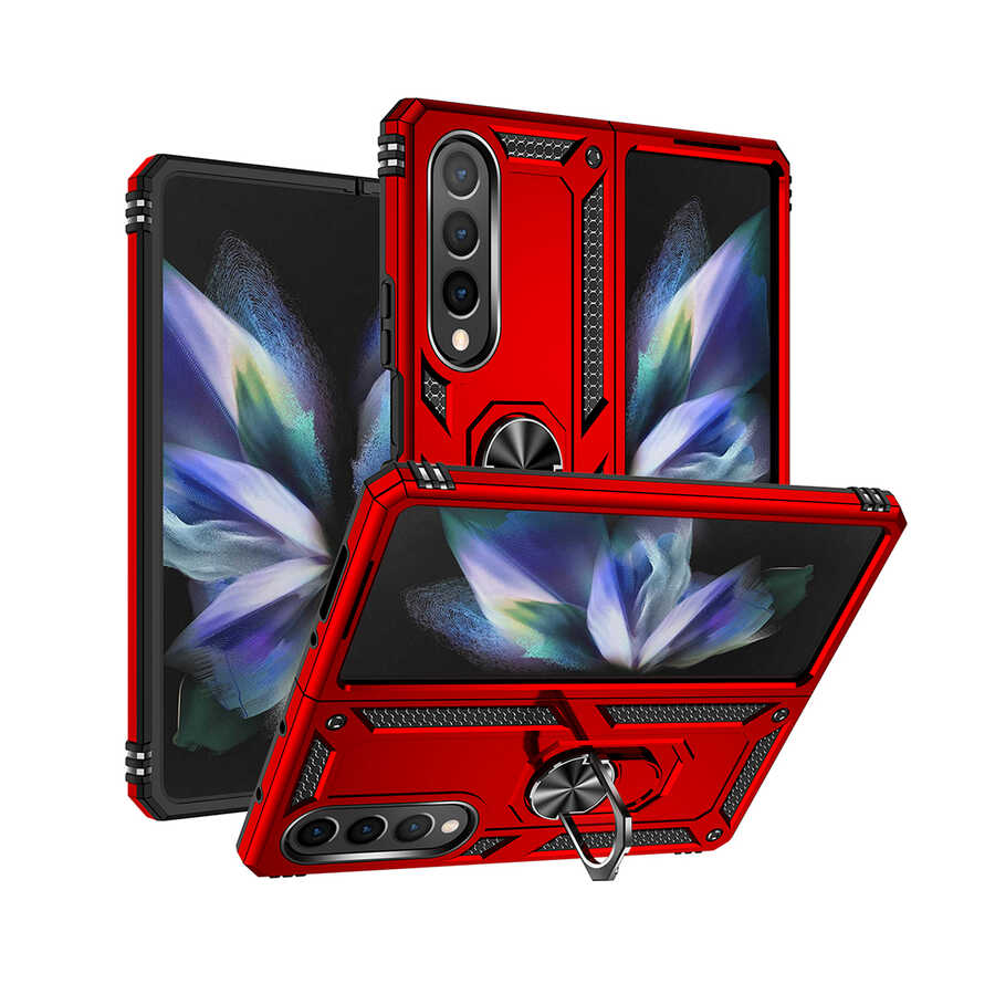 Galaxy Z Fold 4 Kılıf Zore Vega Kılıf - Kırmızı