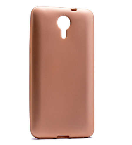 General Mobile 4G Android One Kılıf Zore Premier Silikon Kılıf - Gold
