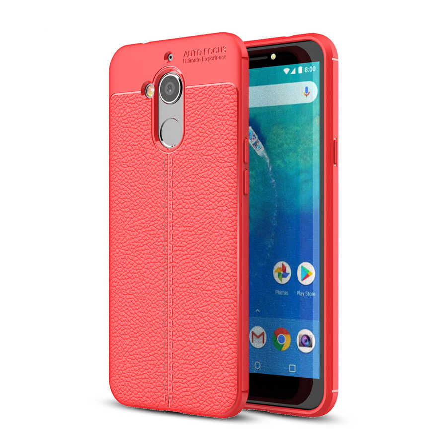 General Mobile 8 Go Kılıf Zore Niss Silikon Kılıf - Kırmızı