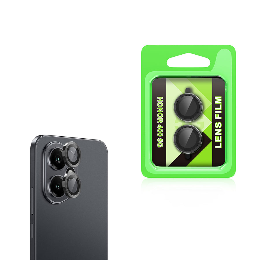 Honor 400 Zore CL-07 Kamera Lens Koruyucu - Siyah