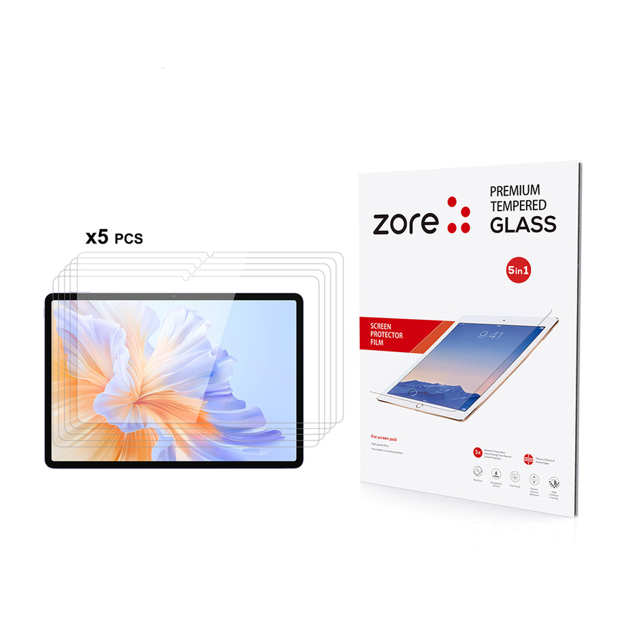 Honor Pad V9 Zore 5in1 Tablet Temperli Cam Ekran Koruyucu - Şeffaf