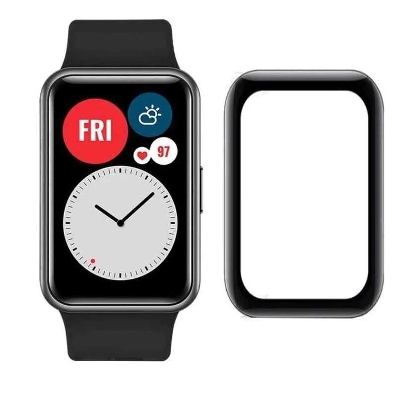 Huawei Band 8 Zore PMMA Pet Saat Ekran Koruyucu - Siyah