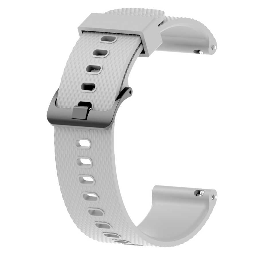 Huawei GT2 42mm KRD-46 20mm Silikon Kordon - Gri
