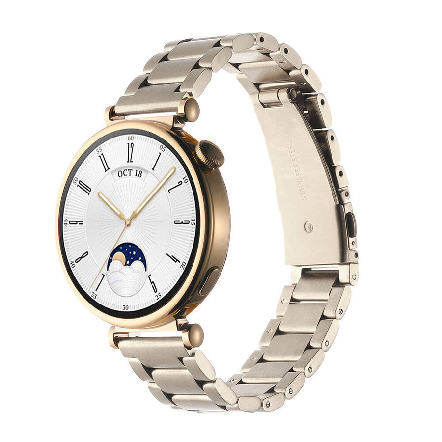 Huawei GT4 41mm Zore KRD-04 18mm Metal Kordon - Gümüş