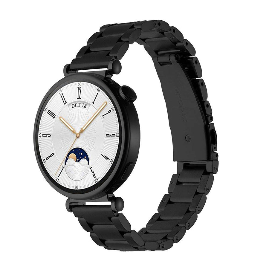 Huawei GT4 41mm Zore KRD-04 18mm Metal Kordon - Siyah