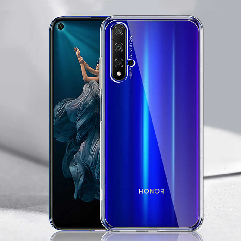 Huawei Honor 20 Kılıf Zore Süper Silikon Kılıf - Renksiz