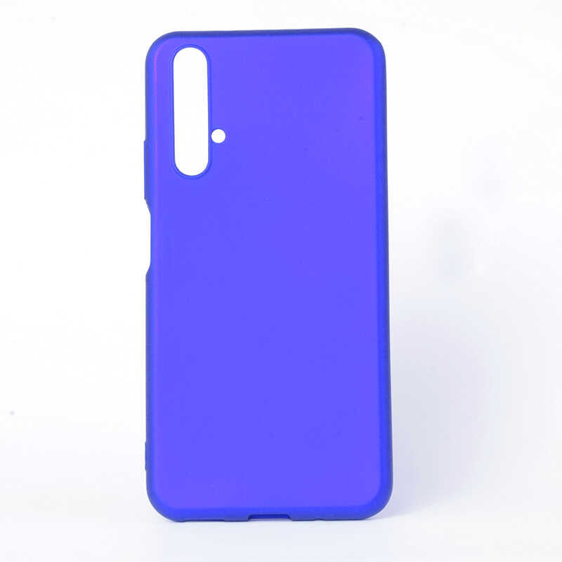 Huawei Honor 20 Kılıf Zore Premier Silikon Kılıf - Saks Mavi