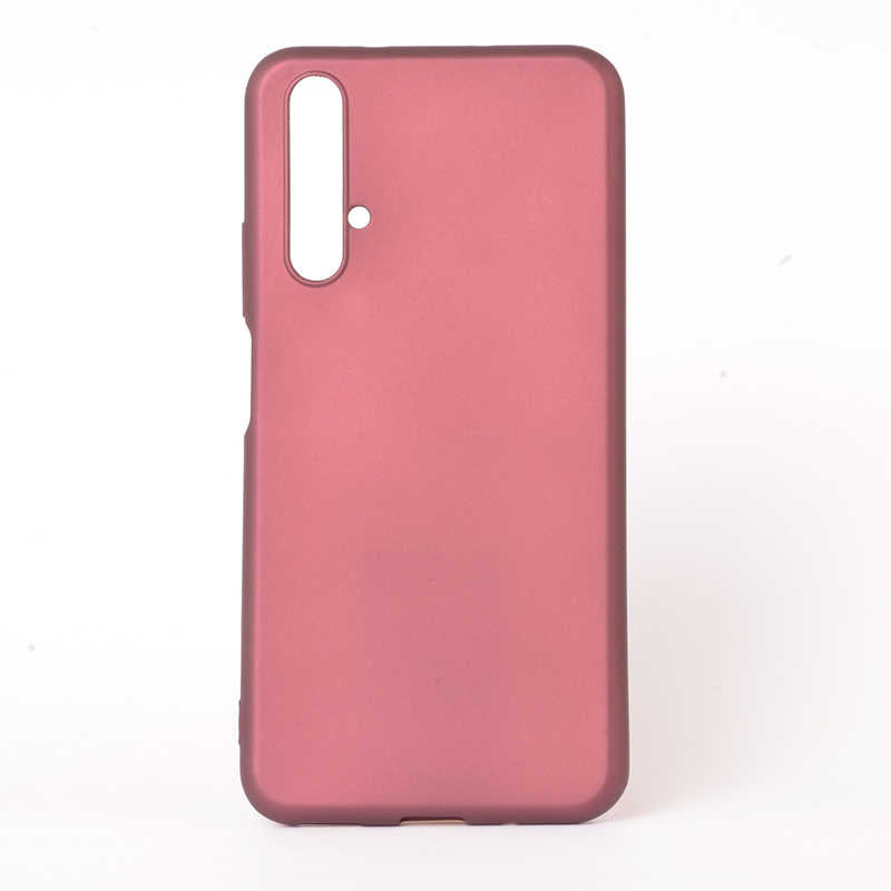 Huawei Honor 20 Kılıf Zore Premier Silikon Kılıf - Mürdüm