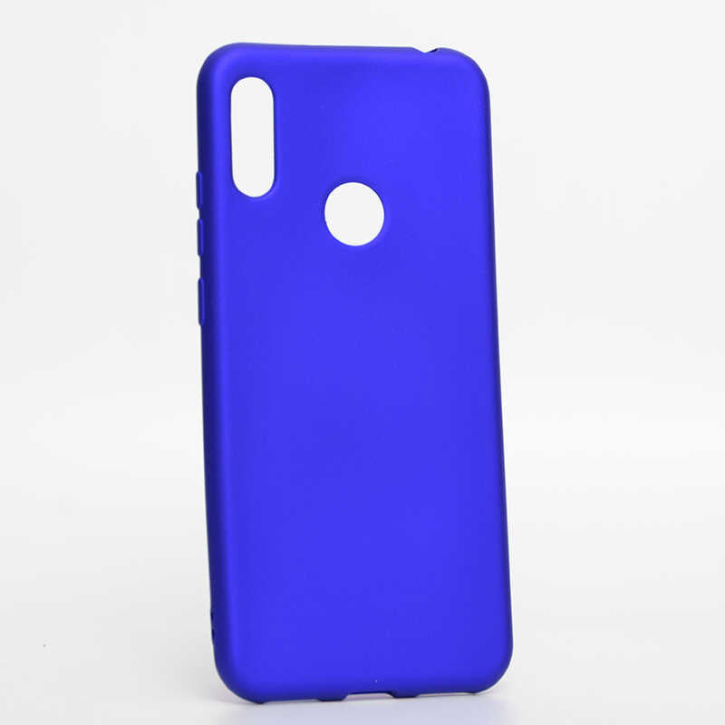 Huawei Honor 8A Kılıf Zore Premier Silikon Kılıf - Saks Mavi