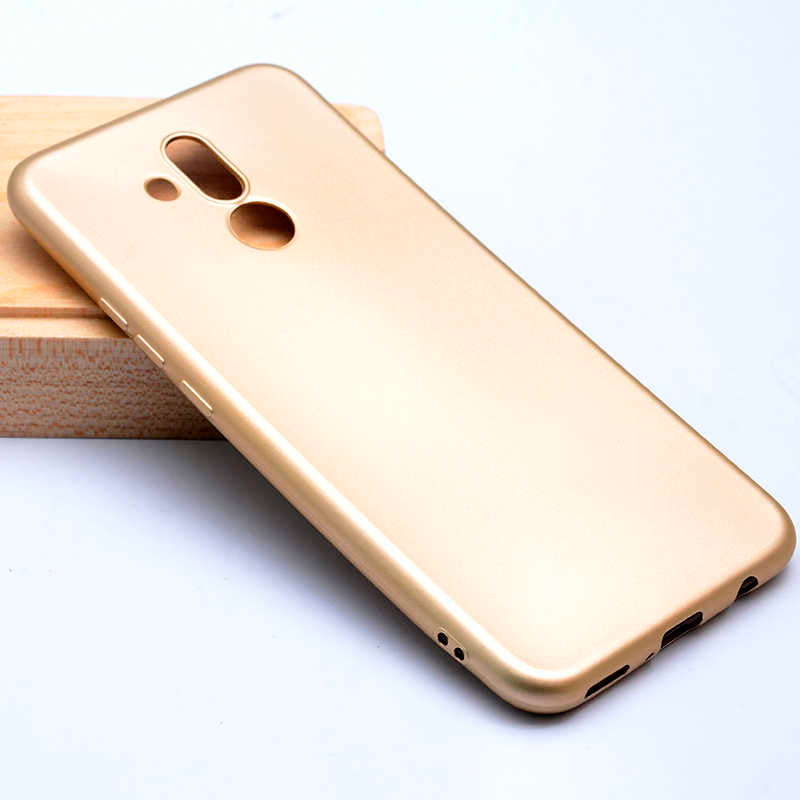 Huawei Mate 20 Lite Kılıf Zore Premier Silikon Kılıf - Gold