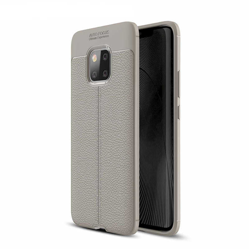 Huawei Mate 20 Pro Kılıf Zore Niss Silikon Kılıf - Gri