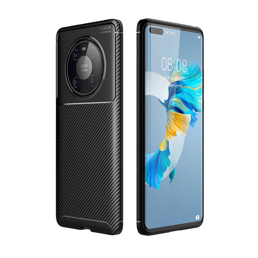 Huawei Mate 40 Pro Kılıf Zore Negro Silikon Kılıf - Siyah