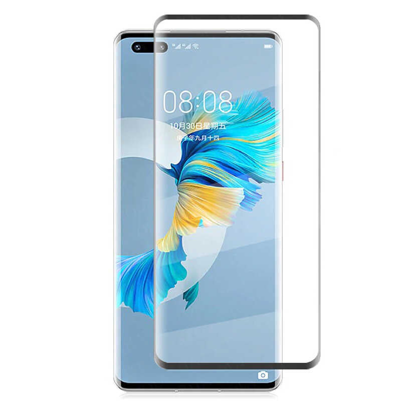 Huawei Mate 40 Pro Zore Süper Pet Ekran Koruyucu Jelatin - Siyah