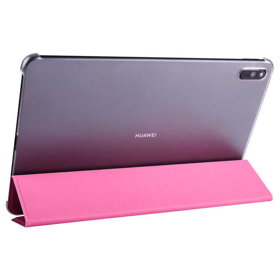 Huawei MatePad 11 (2021) Zore Smart Cover Standlı 1-1 Kılıf - Pembe