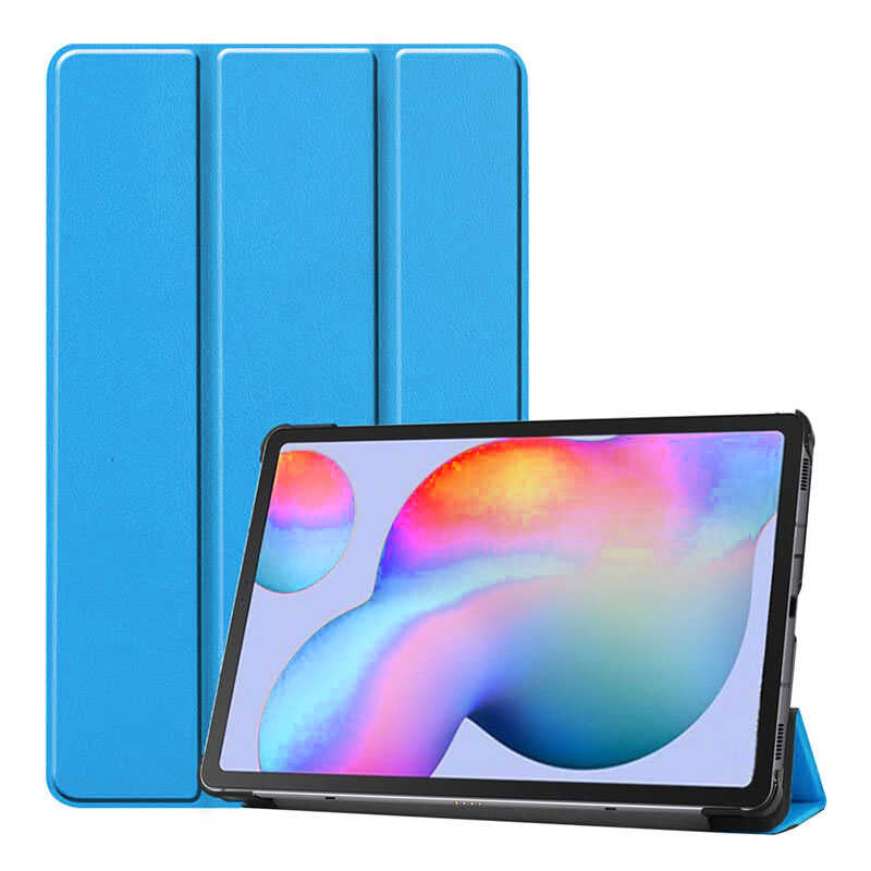 Huawei MatePad T8 Zore Smart Cover Standlı 1-1 Kılıf - Mavi