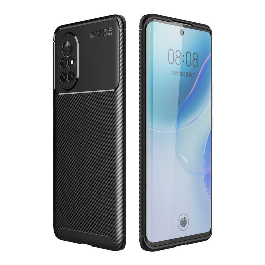 Huawei Nova 8İ Kılıf Zore Negro Silikon Kılıf - Siyah
