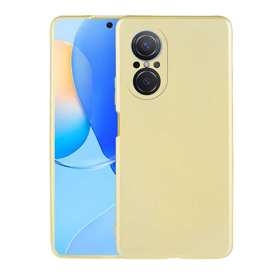 Huawei Nova 9 SE Kılıf Zore Premier Silikon Kılıf - Gold