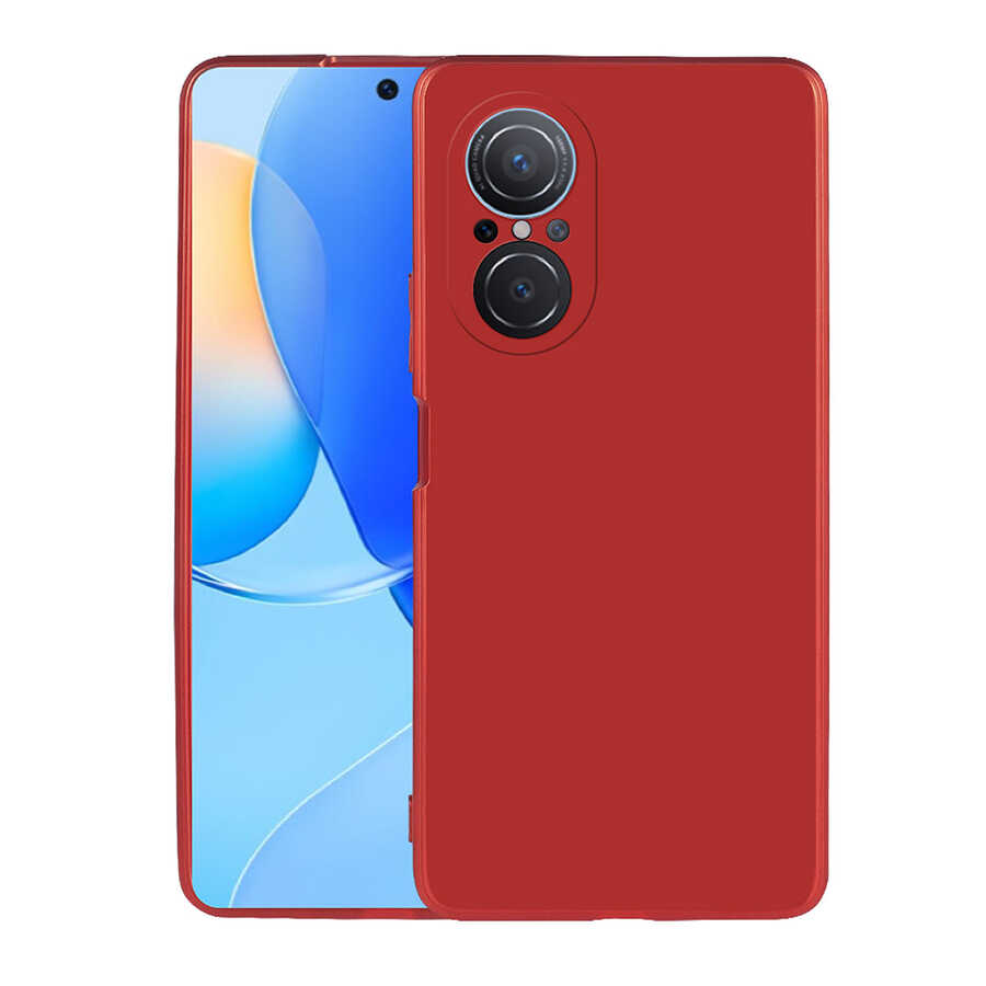 Huawei Nova 9 SE Kılıf Zore Premier Silikon Kılıf - Kırmızı