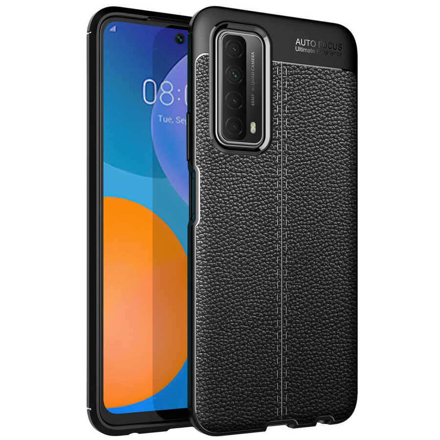 Huawei P Smart 2021 Kılıf Zore Niss Silikon Kılıf - Siyah