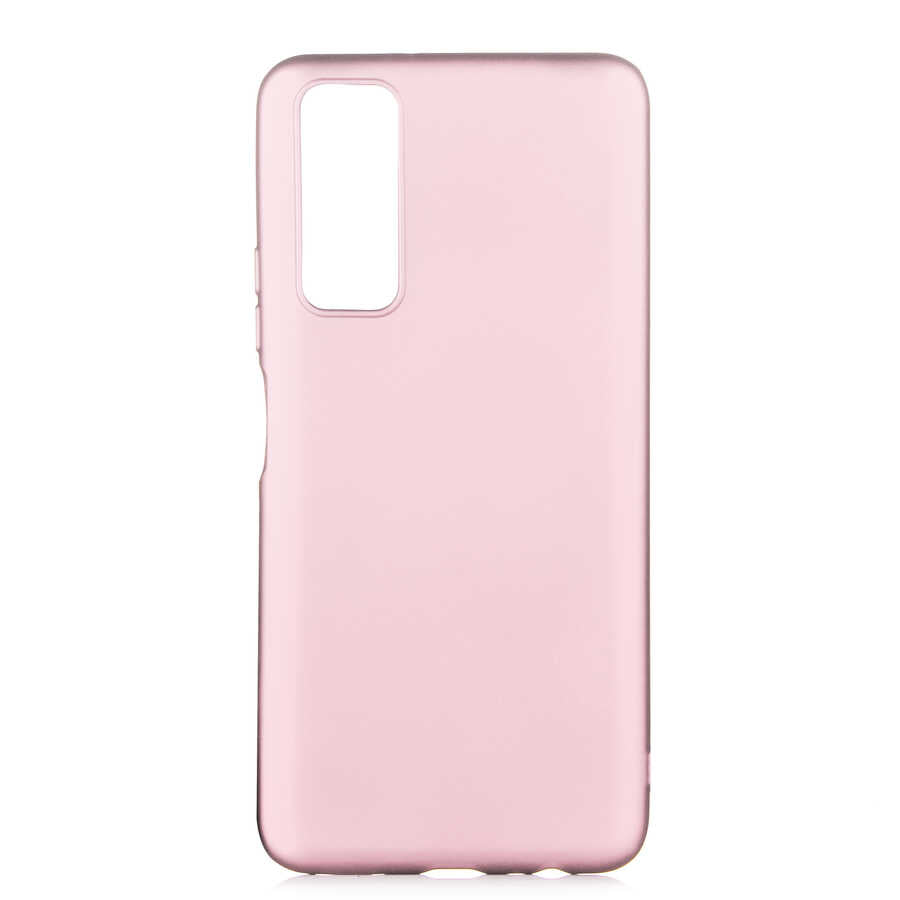 Huawei P Smart 2021 Kılıf Zore Premier Silikon Kılıf - Rose Gold