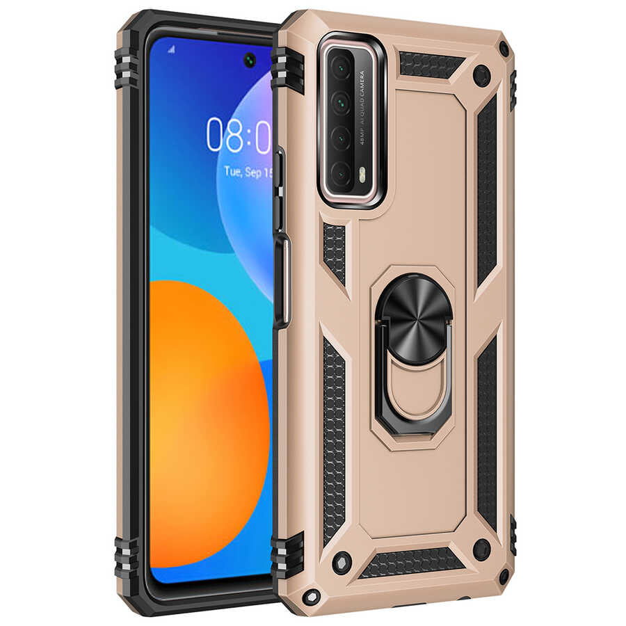 Huawei P Smart 2021 Kılıf Zore Vega Kılıf - Gold