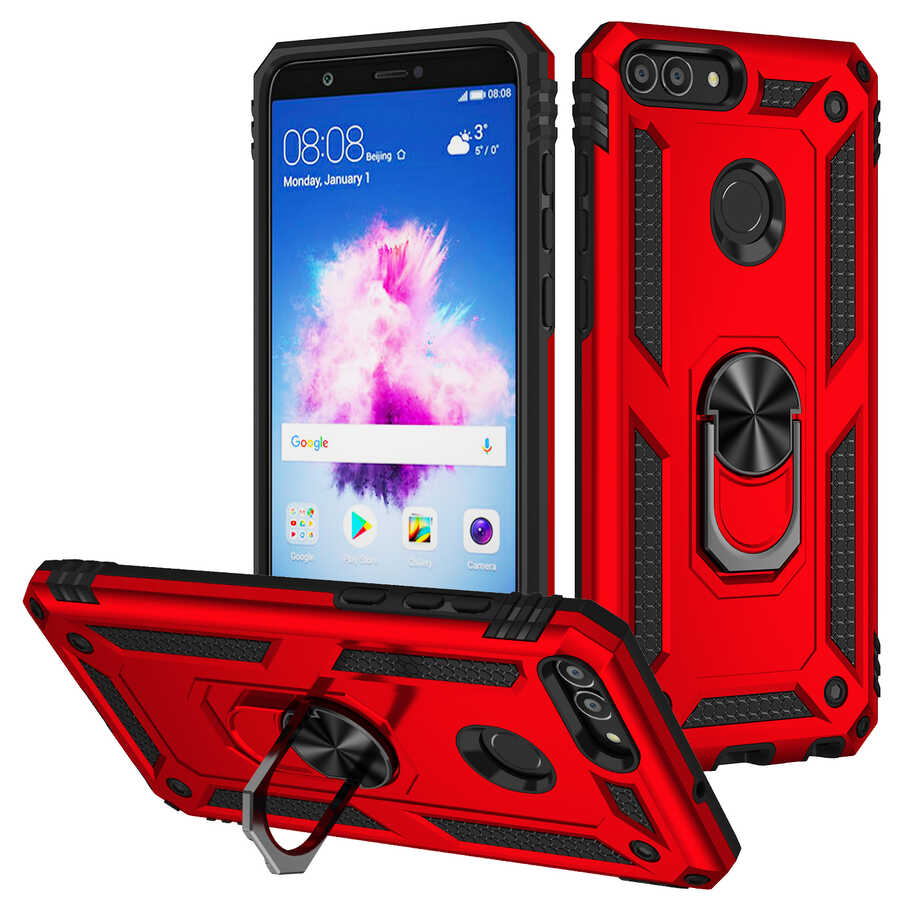 Huawei P Smart Kılıf Zore Vega Kılıf - Kırmızı