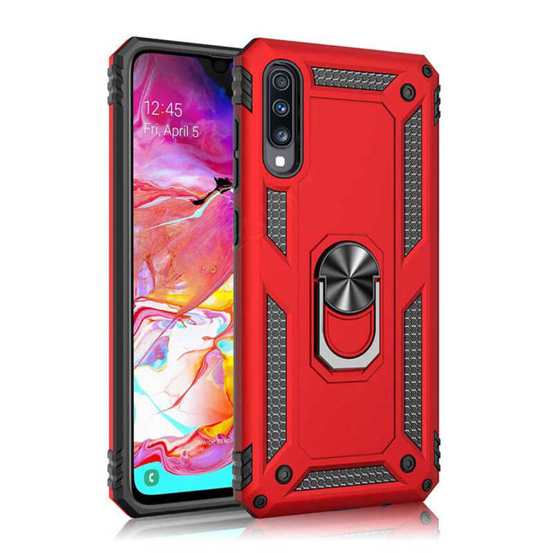 Huawei P Smart Pro 2019 Kılıf Zore Vega Kılıf - Kırmızı