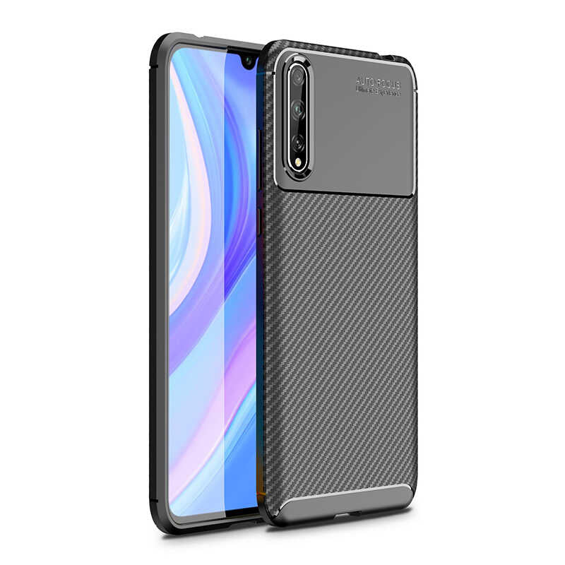 Huawei P Smart S (Y8P) Kılıf Zore Negro Silikon Kılıf - Siyah