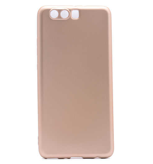 Huawei P10 Kılıf Zore Premier Silikon Kılıf - Gold