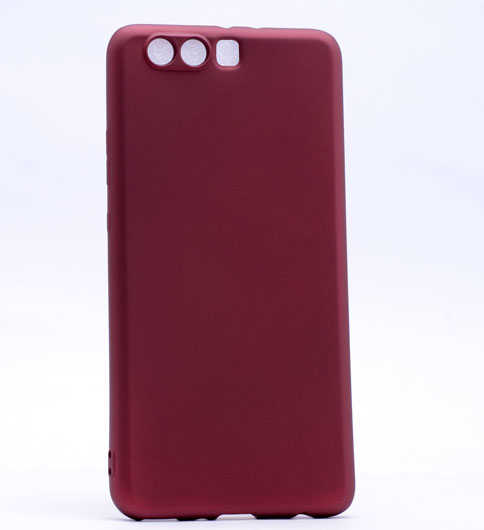 Huawei P10 Plus Kılıf Zore Premier Silikon Kılıf - Bordo