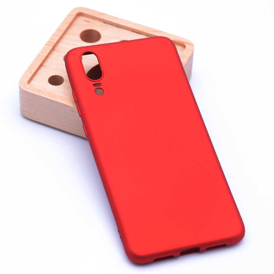 Huawei P20 Kılıf Zore Premier Silikon Kılıf - Kırmızı