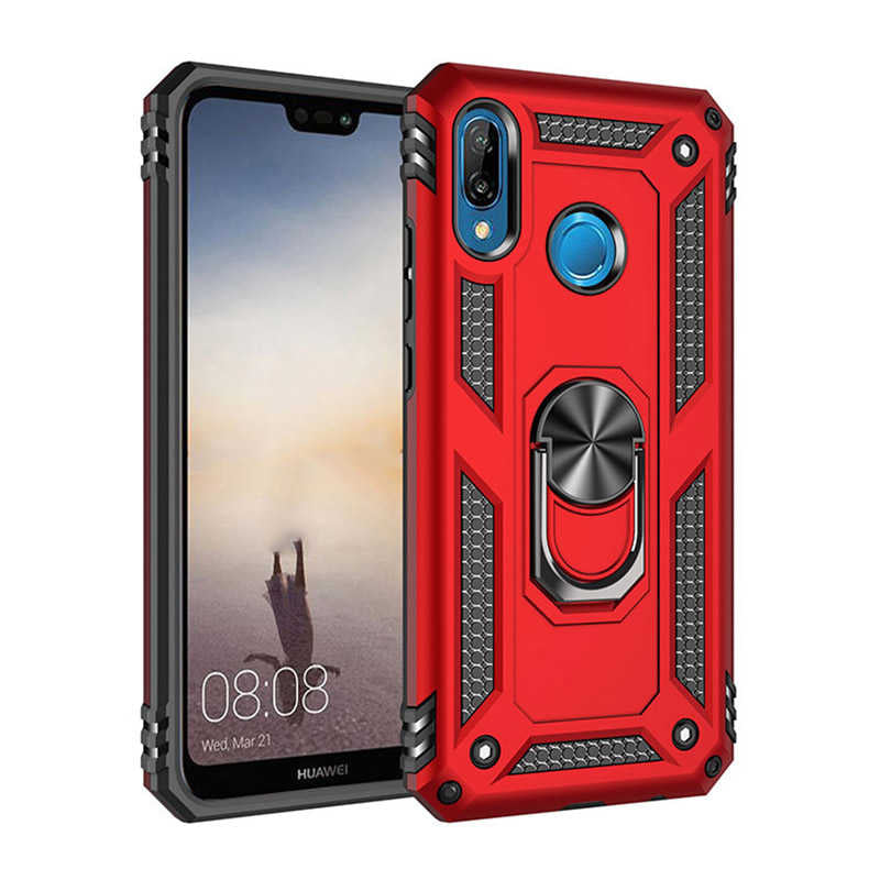 Huawei P20 Lite Kılıf Zore Vega Kılıf - Kırmızı