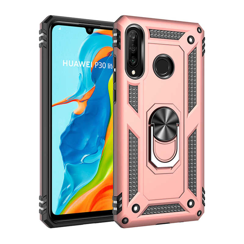 Huawei P30 Lite Kılıf Zore Vega Kılıf - Rose Gold