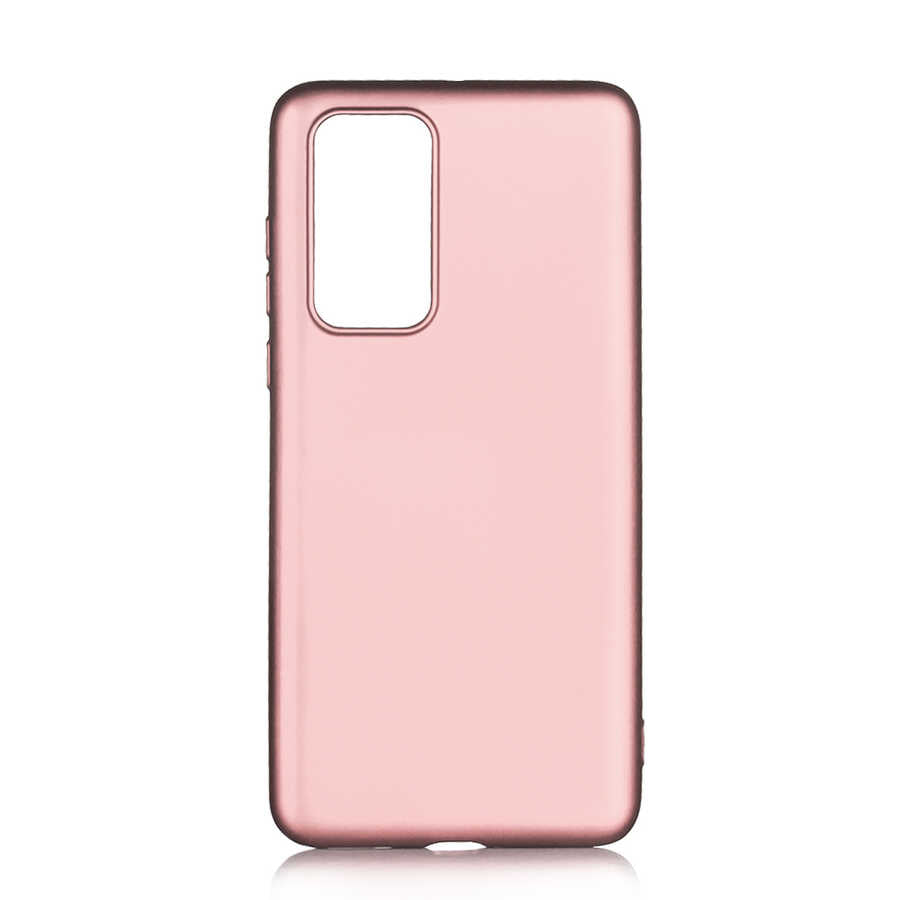 Huawei P40 Kılıf Zore Premier Silikon Kılıf - Rose Gold