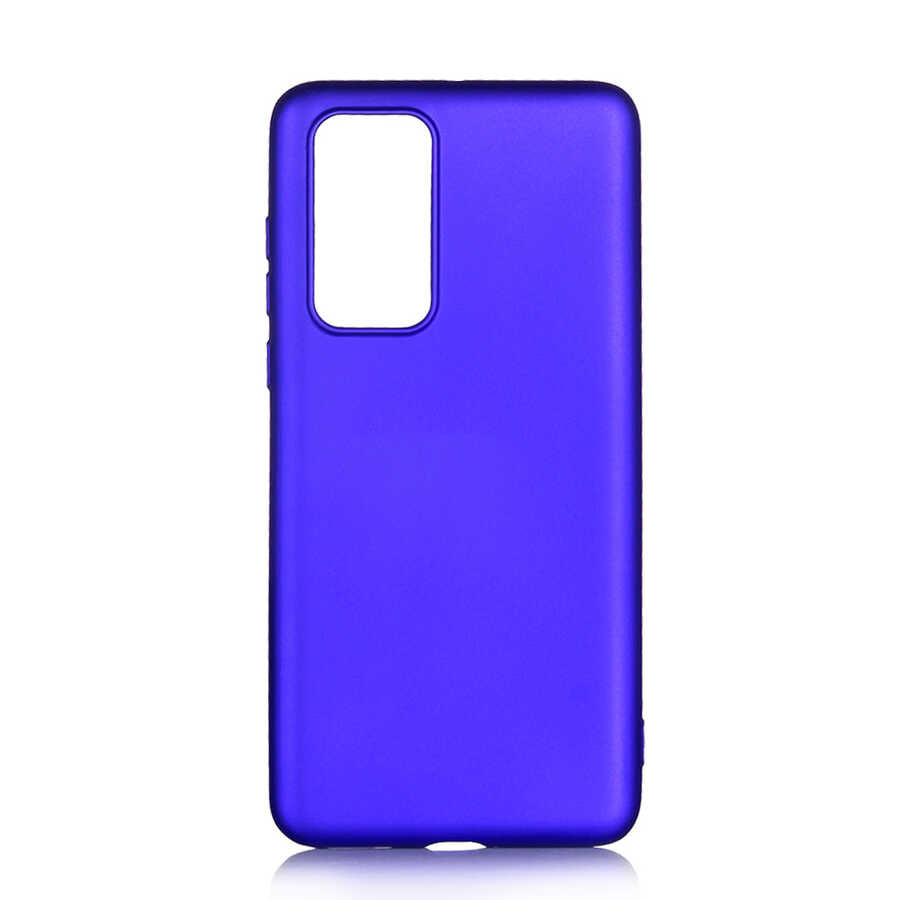 Huawei P40 Kılıf Zore Premier Silikon Kılıf - Saks Mavi