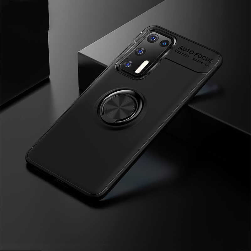 Huawei P40 Kılıf Zore Ravel Silikon Kılıf - Siyah