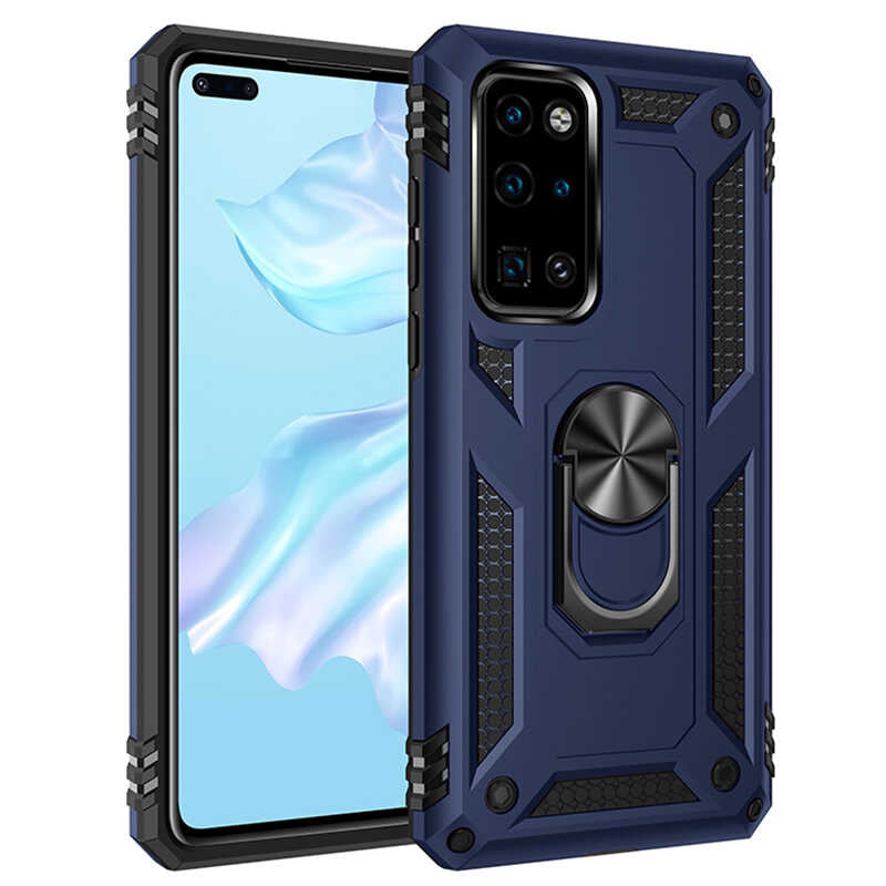 Huawei P40 Kılıf Zore Vega Kılıf - Mavi