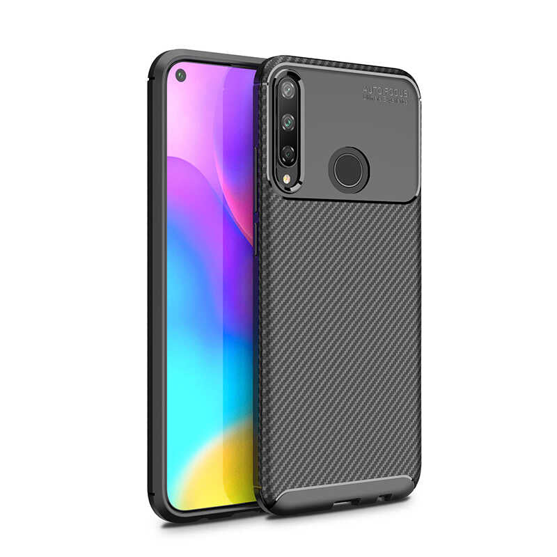 Huawei P40 Lite E Kılıf Zore Negro Silikon Kılıf - Siyah