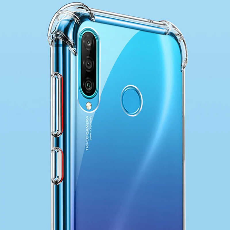 Huawei P40 Lite E Kılıf Zore Nitro Anti Shock Silikon - Renksiz