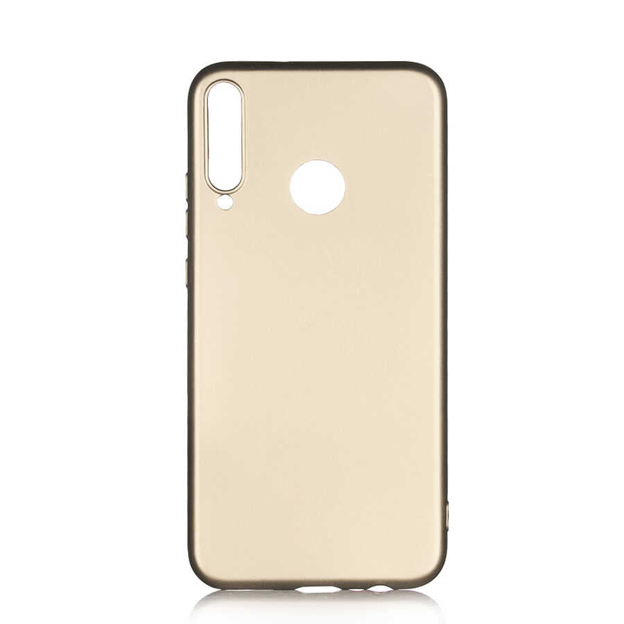 Huawei P40 Lite E Kılıf Zore Premier Silikon Kılıf - Gold