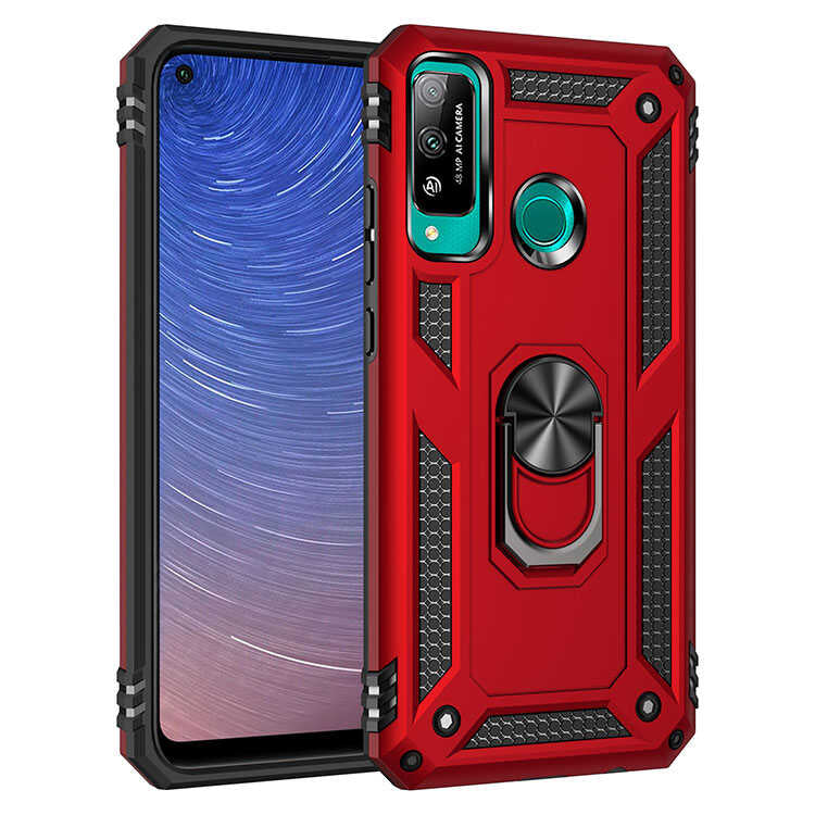 Huawei P40 Lite E Kılıf Zore Vega Kılıf - Kırmızı