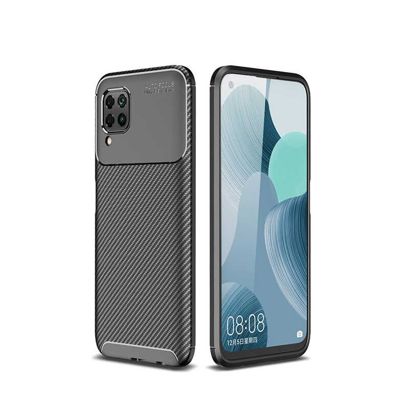 Huawei P40 Lite Kılıf Zore Negro Silikon Kılıf - Siyah