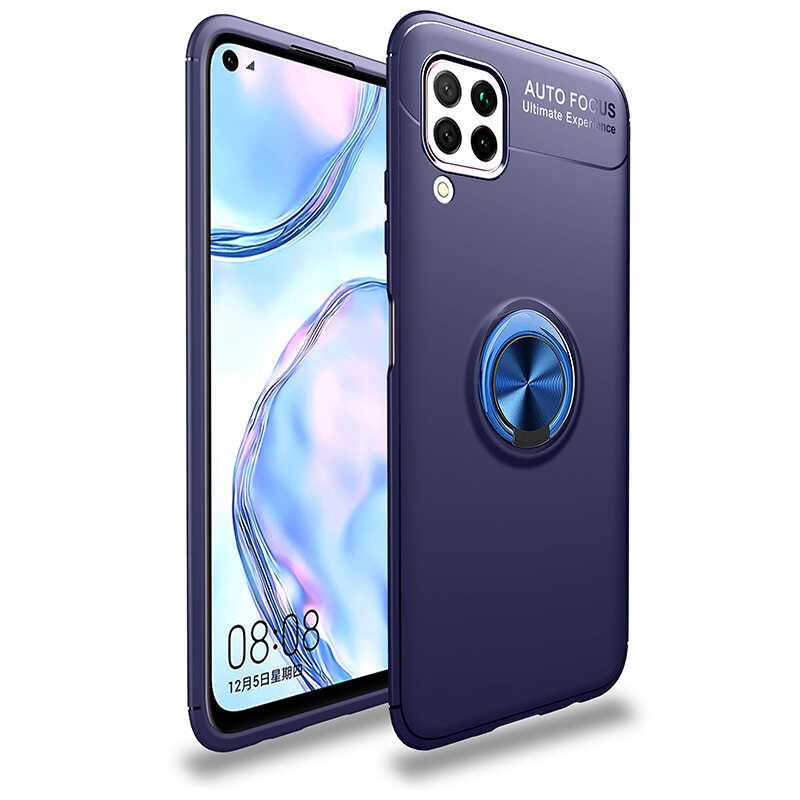 Huawei P40 Lite Kılıf Zore Ravel Silikon Kılıf - Mavi