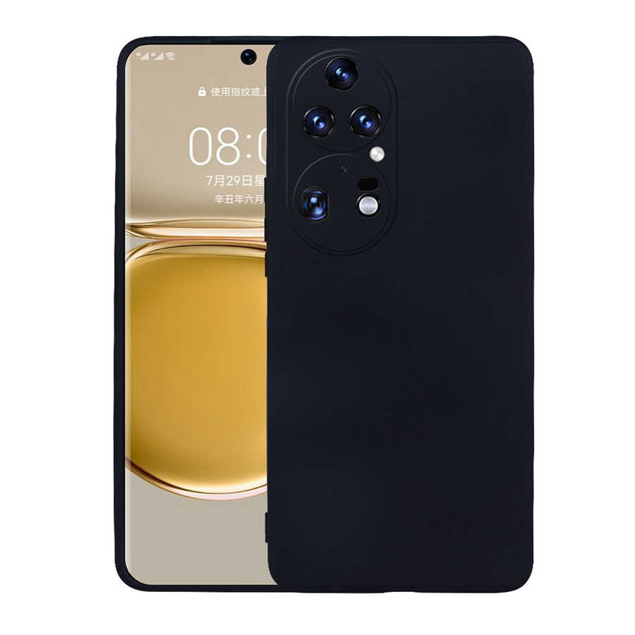 Huawei P50 Pro Kılıf Zore Premier Silikon Kılıf - Siyah