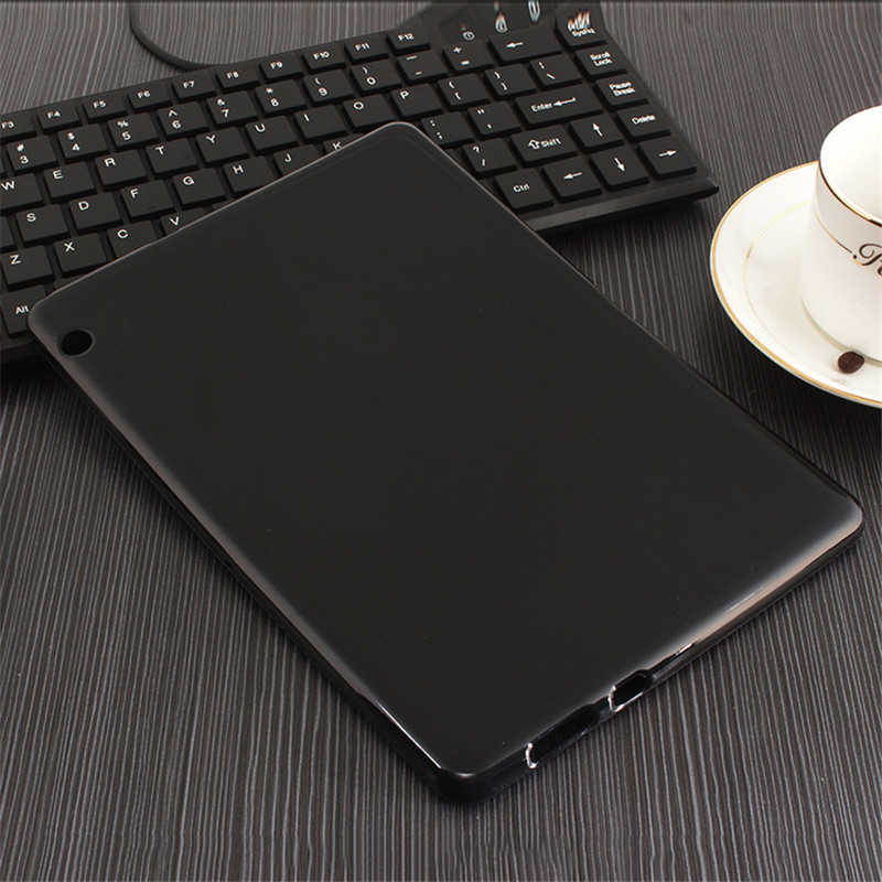 Huawei T5 10 inç Kılıf Zore Tablet Süper Silikon Kılıf - Siyah