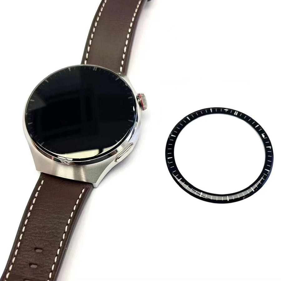 Huawei Watch 4 Pro Zore PMMA Pet Saat Ekran Koruyucu - Siyah