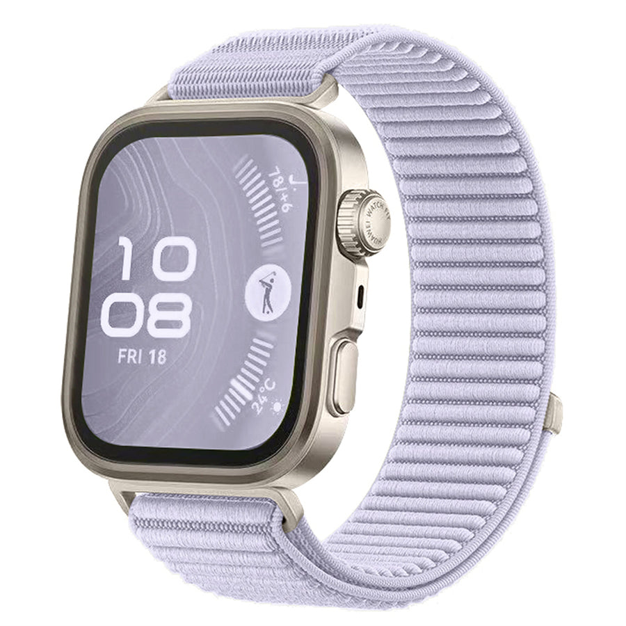 Huawei Watch Fit 4 Pro Zore KRD-144 Hasır Kordon - Lila