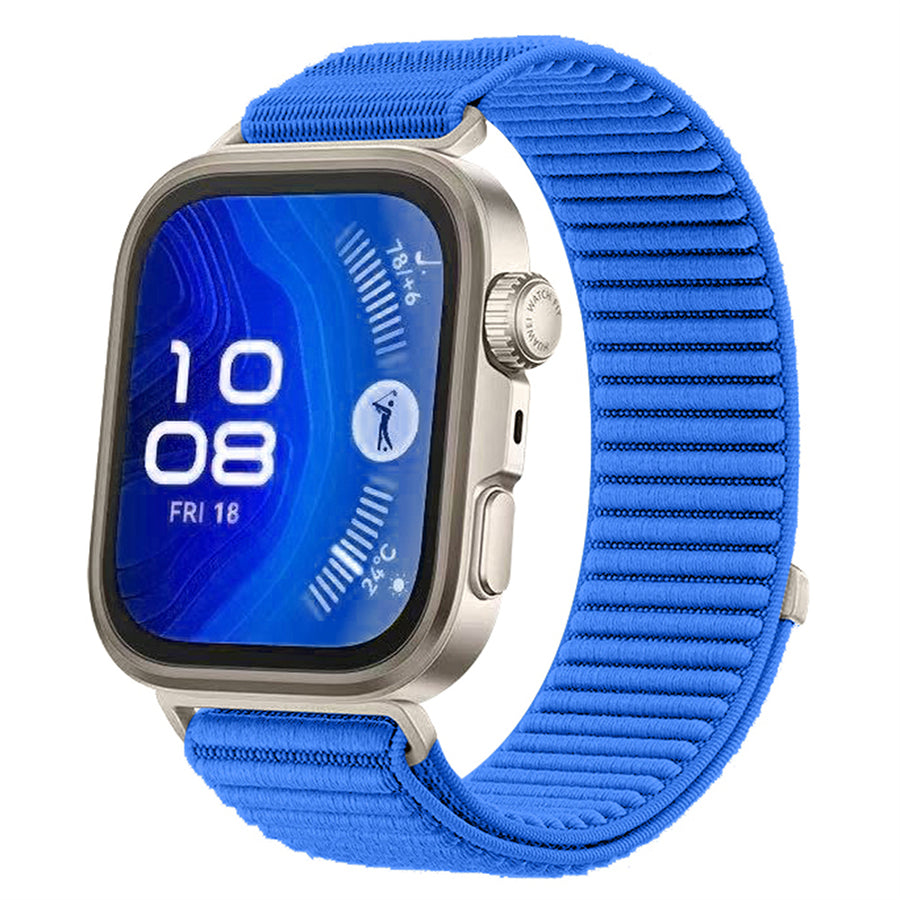 Huawei Watch Fit 4 Pro Zore KRD-144 Hasır Kordon - Mavi